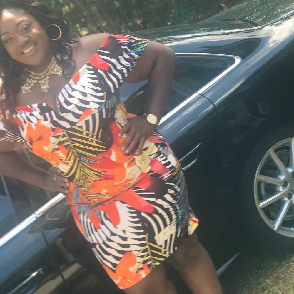 multi colored dress